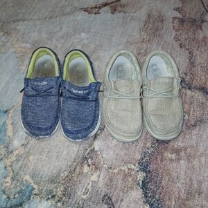 Hey Dude Kids Shoes - Blue and Tan